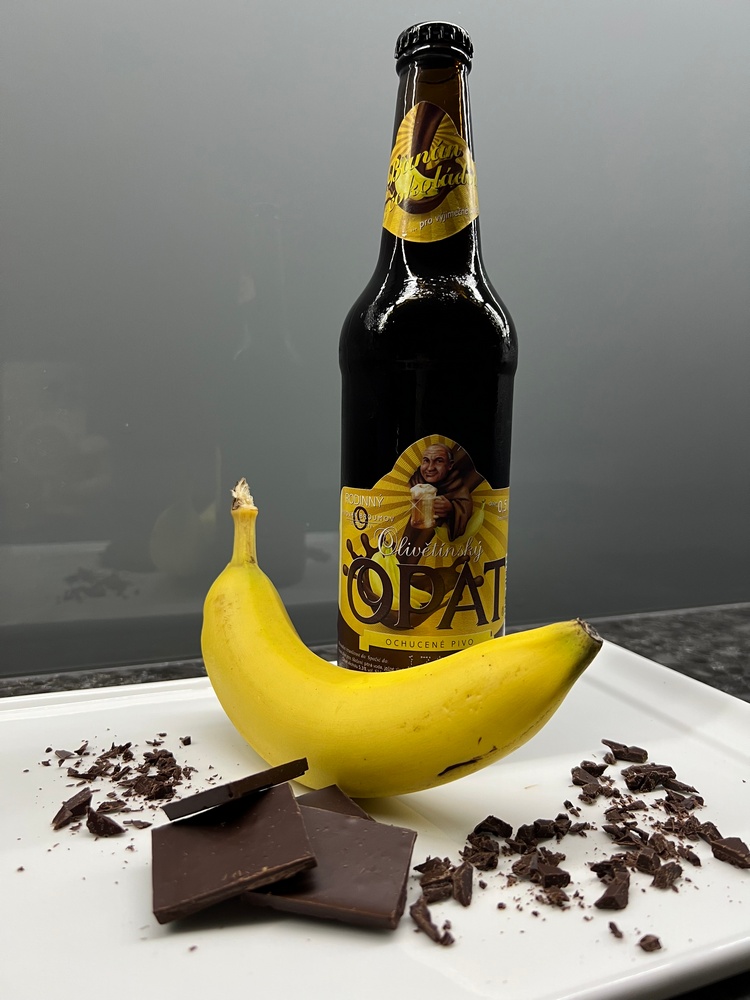 broumovske pivo cokolada s bananem
